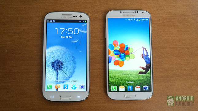 三星Galaxy S4比较S3 AA