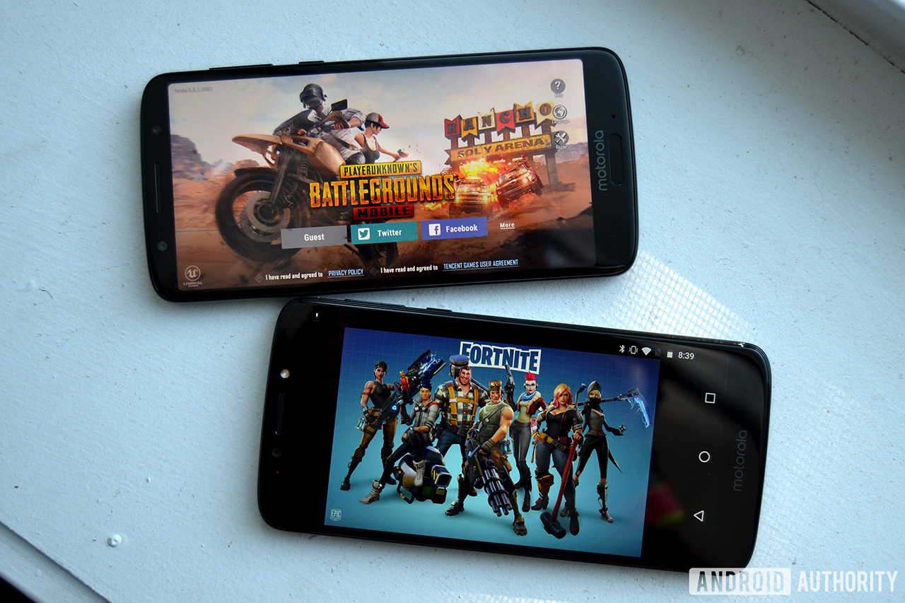 PUBG移动与Fortnite Android游爱游戏刷手机版下载戏Moto G6