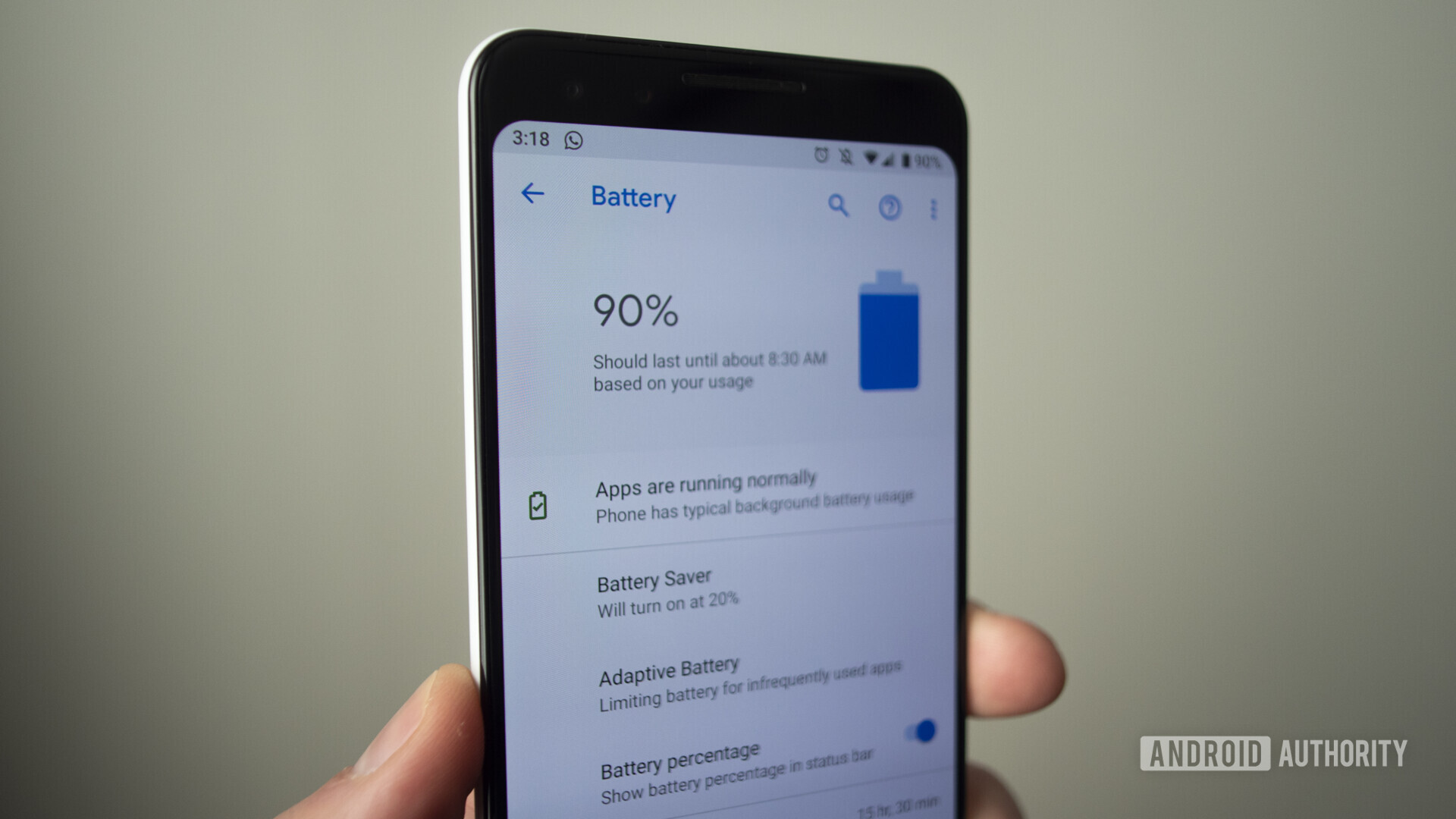 Google Pixel 3电池详细信息