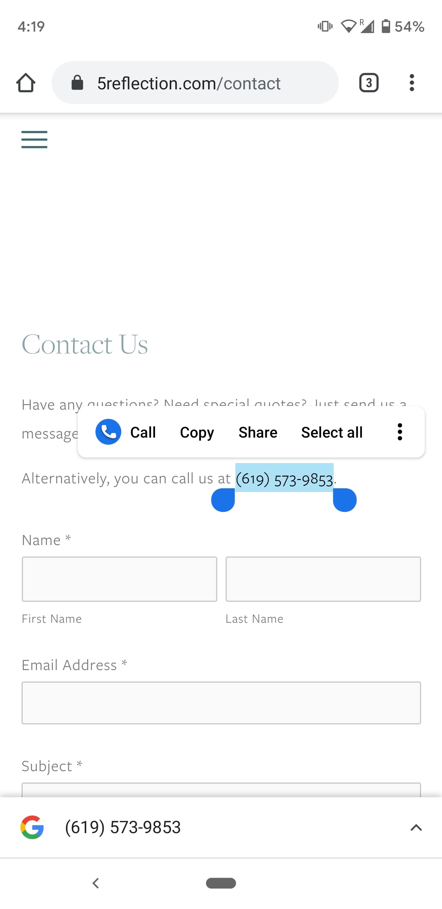 Chrome使用电话号码电子邮件和地址3