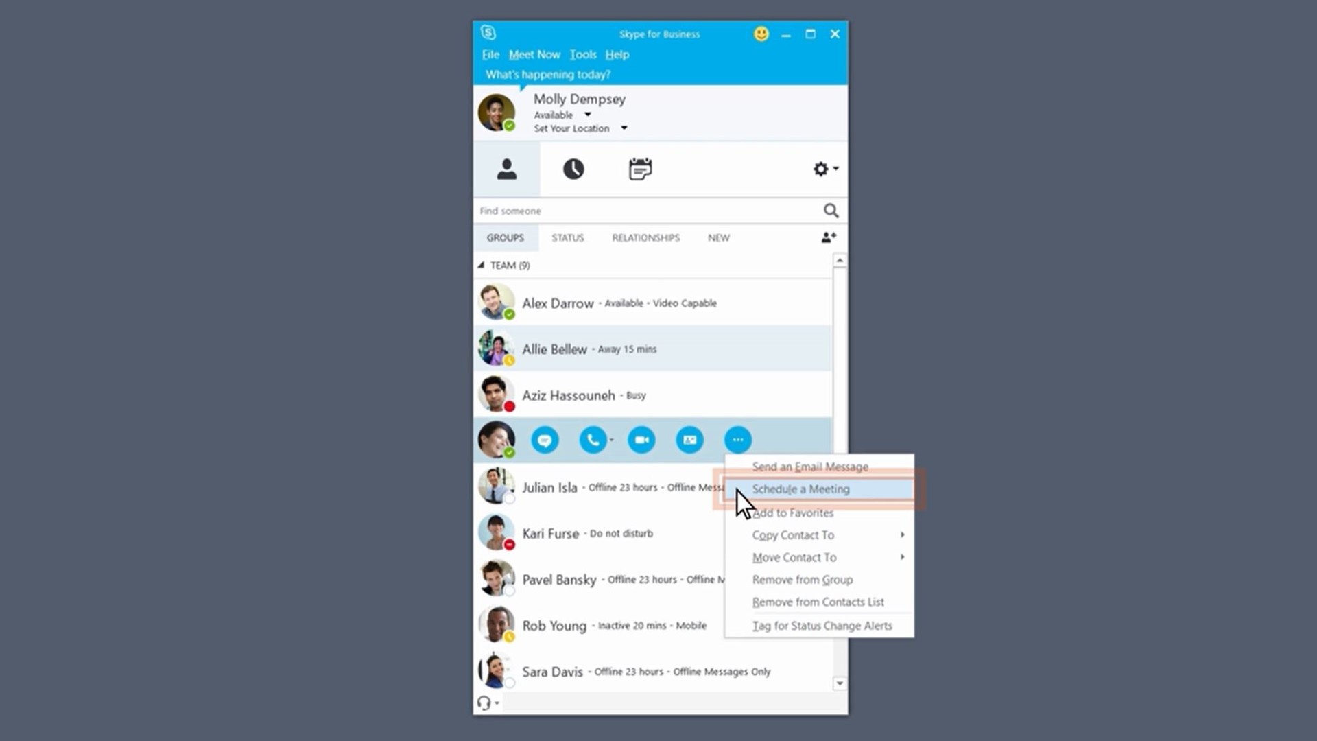 Skype安排会议