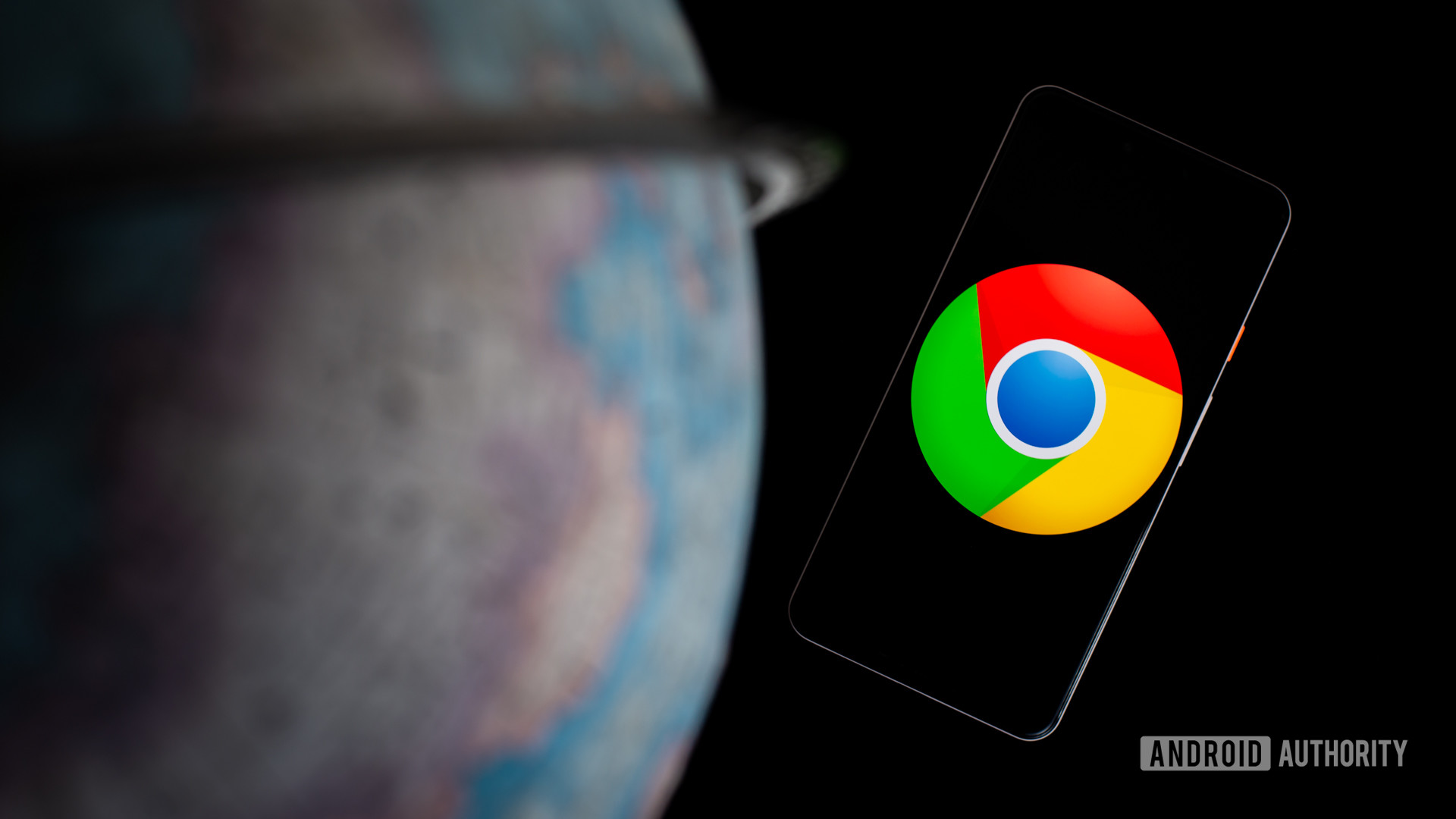 谷歌Chrome在智能手机上的全球股票照片旁边