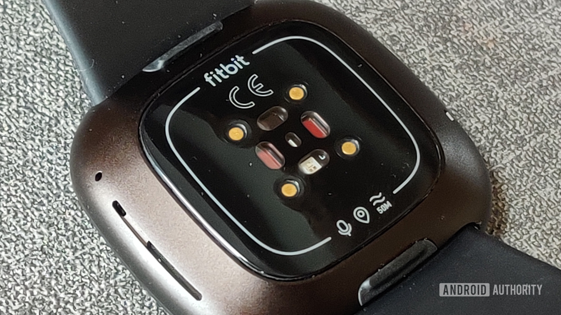 Fitbit Versa 3评论背面传感器