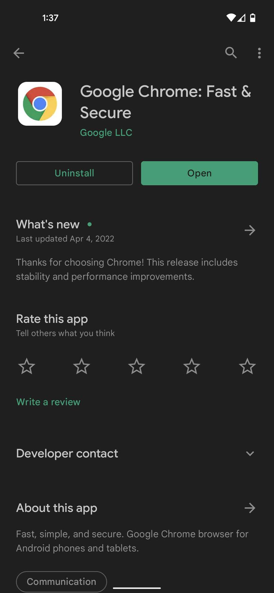 更新Chrome App 3