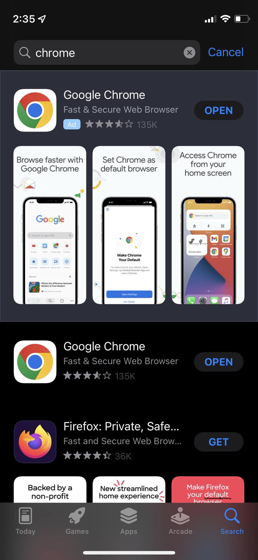 更新Chrome IOS App 2