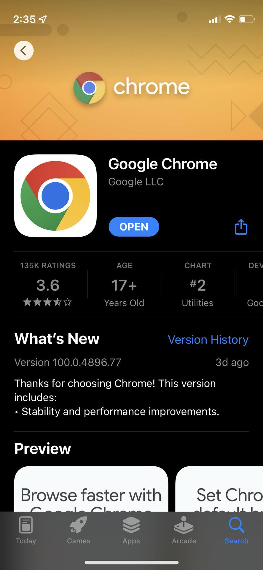 更新Chrome iOS App 3
