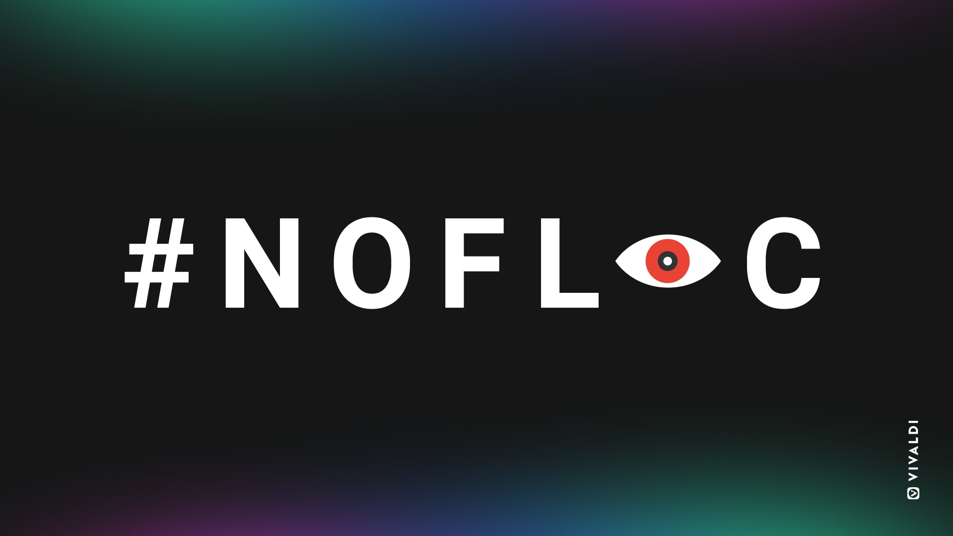 #Vivaldi浏览器的NoFLoC活动，在深色背景上显示标签