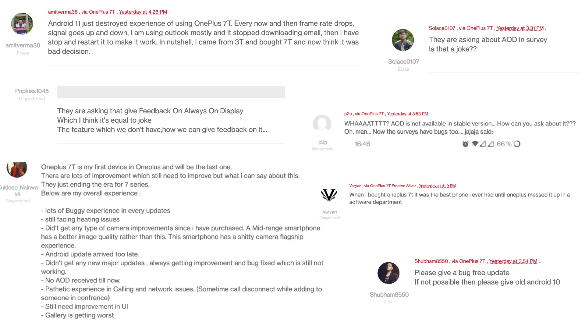 OnePlus 7 7T氧气OS 11调查评论