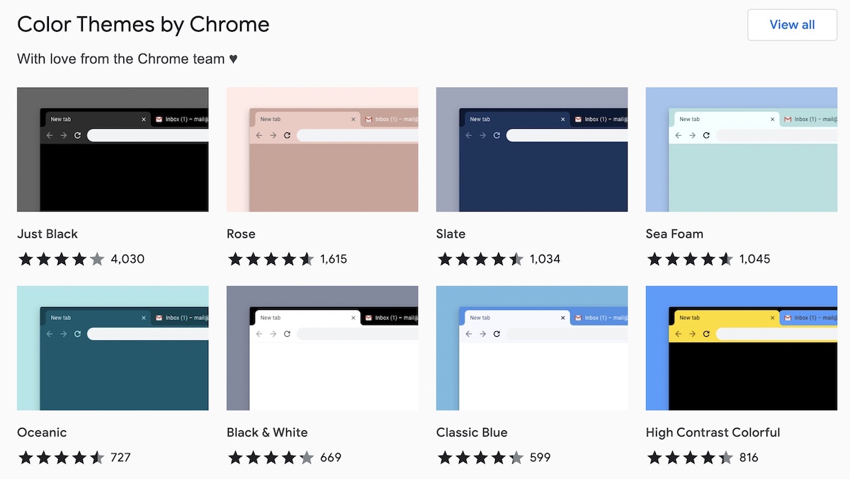 主题Chrome Web Store