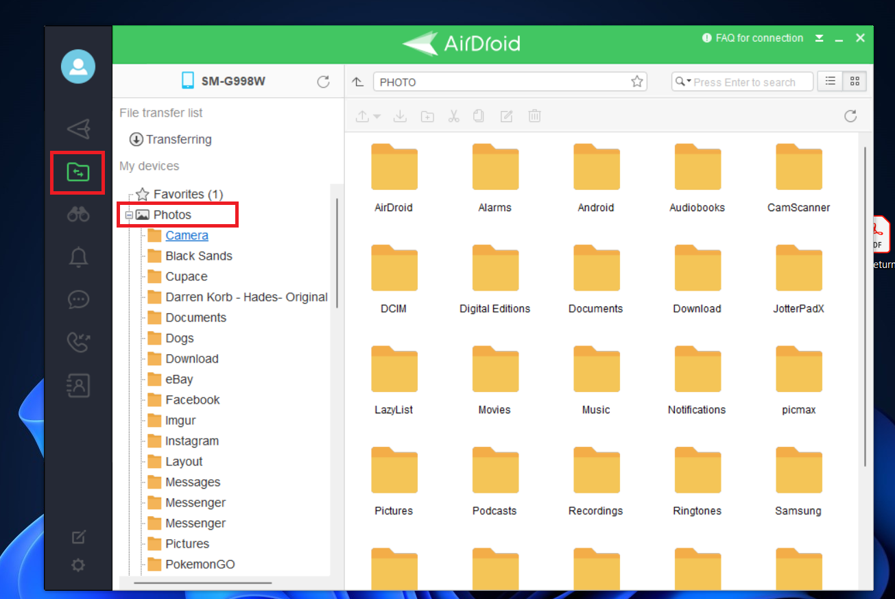 Airdroid PC 爱游戏刷手机版下载Android照片