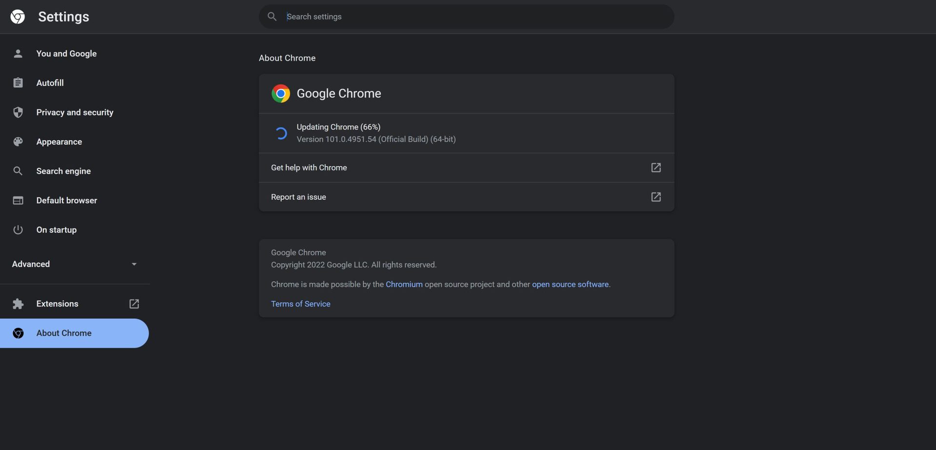 Chrome更新
